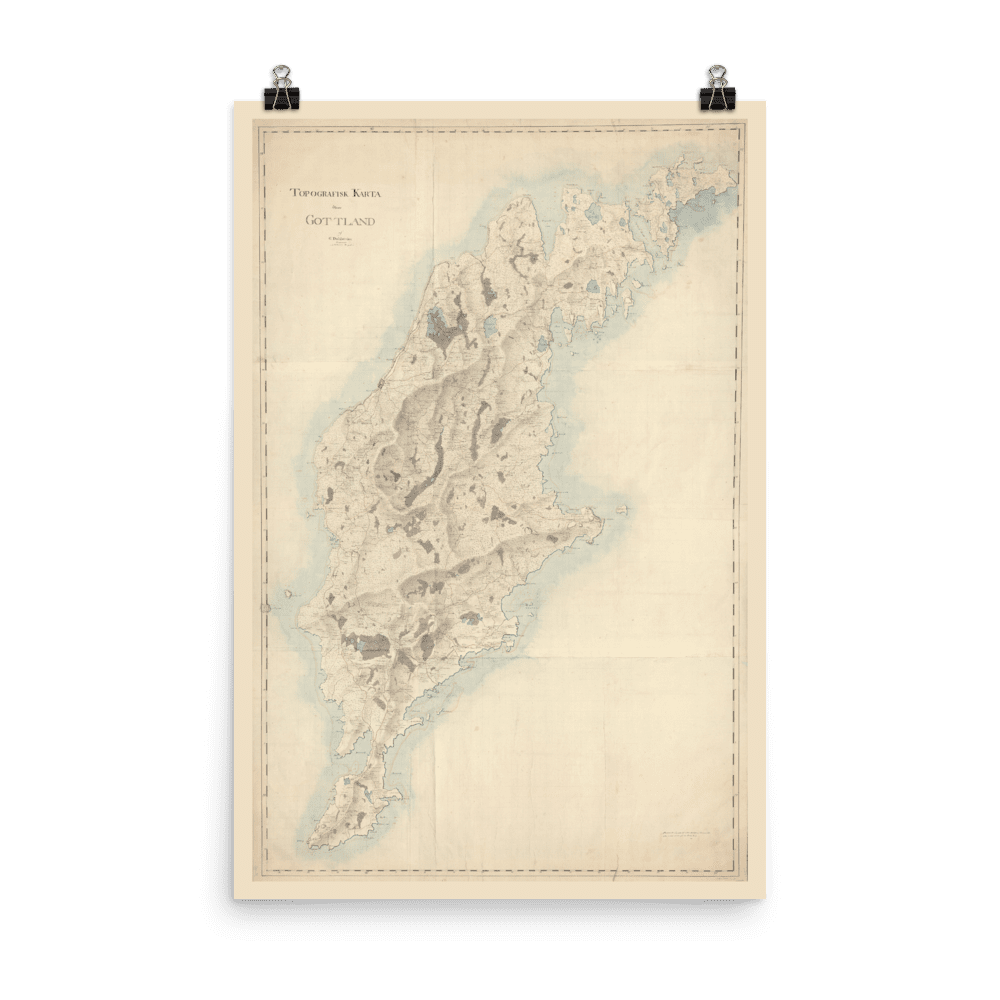 Poster showing Swedish county Kopparberg.