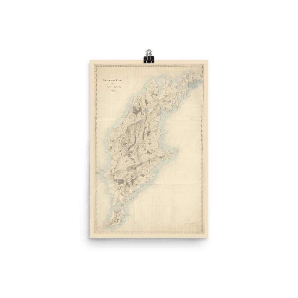 Poster showing Swedish county Kopparberg.