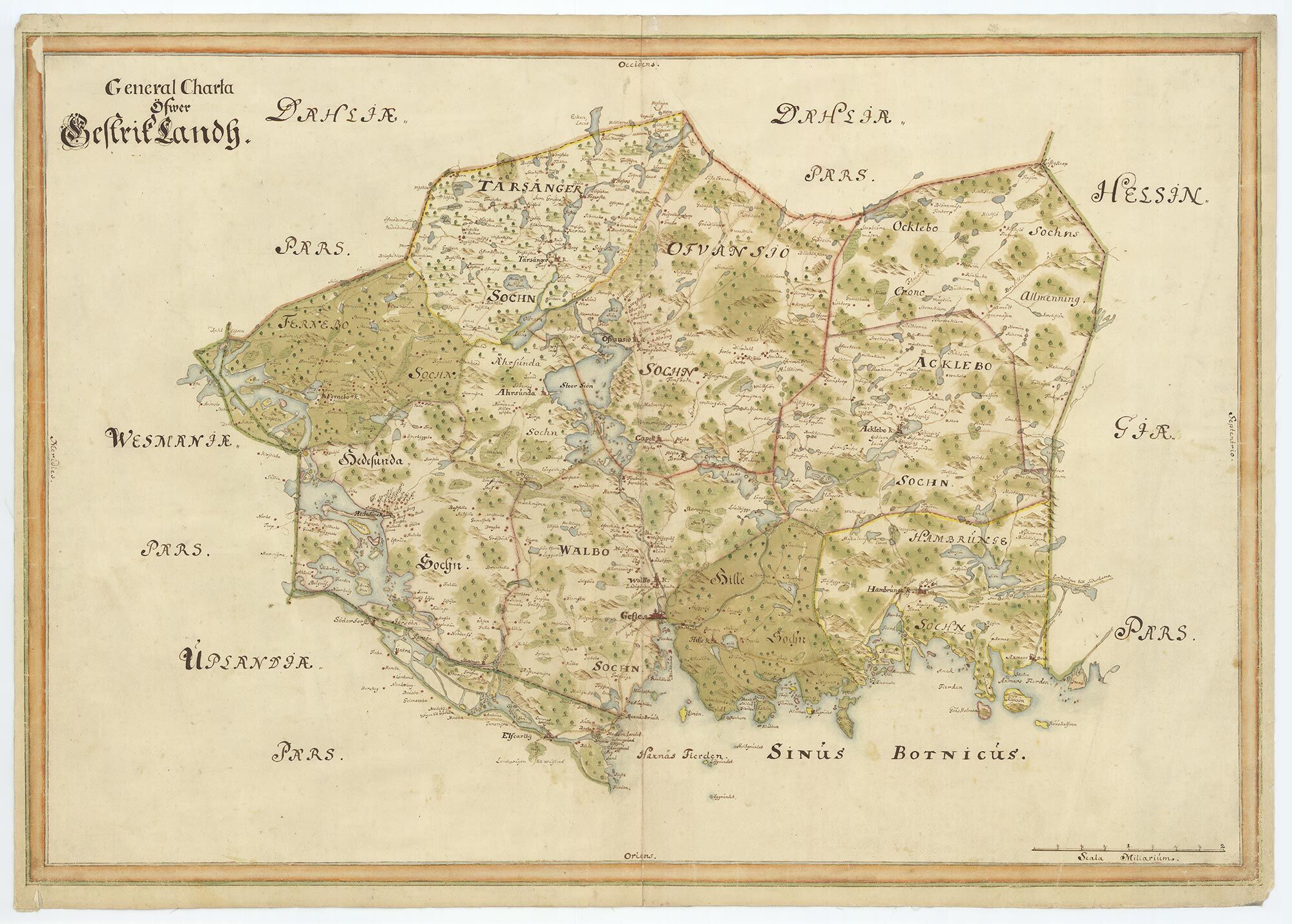 Gastrikland late 1600s