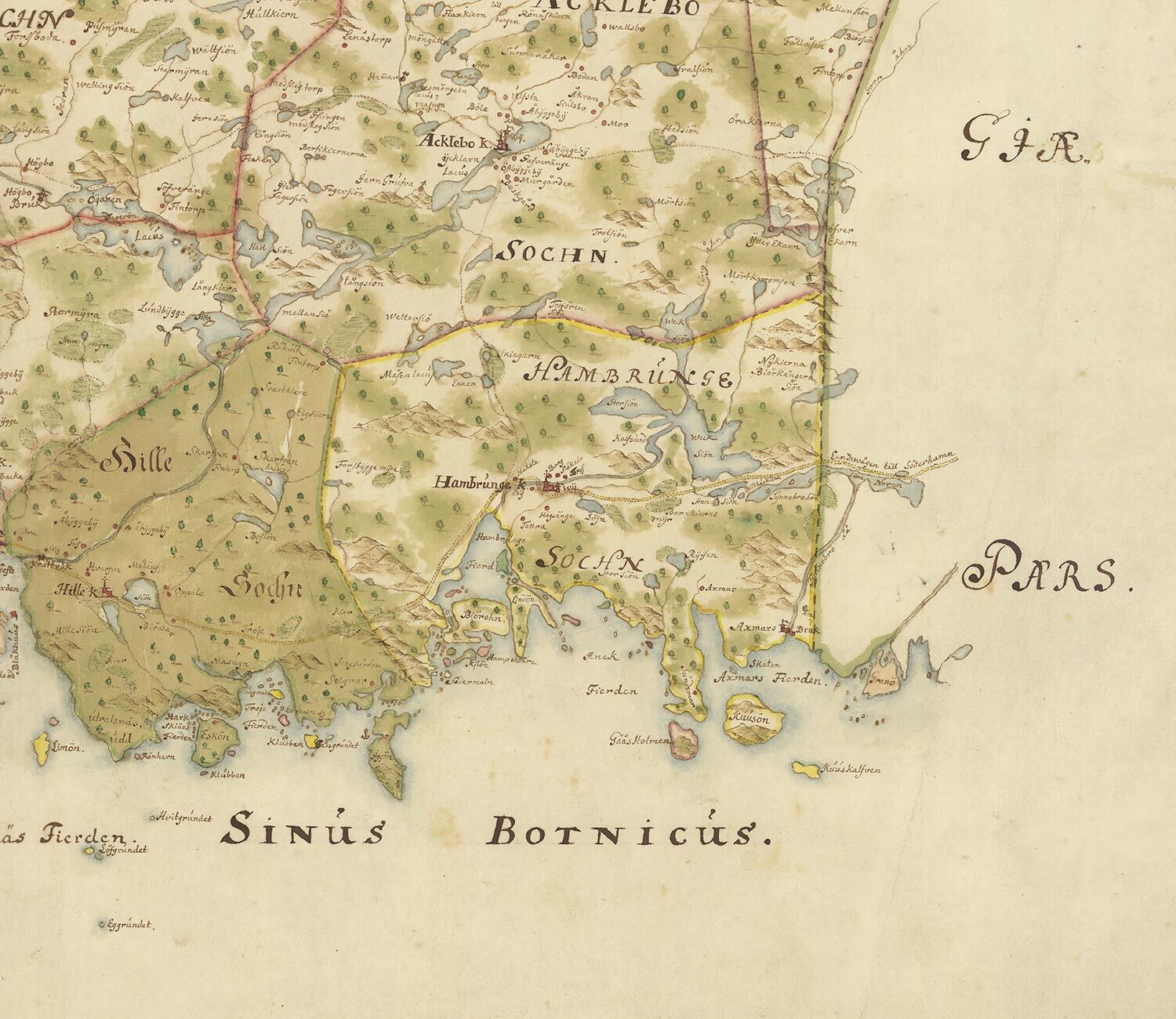 Gastrikland late 1600s