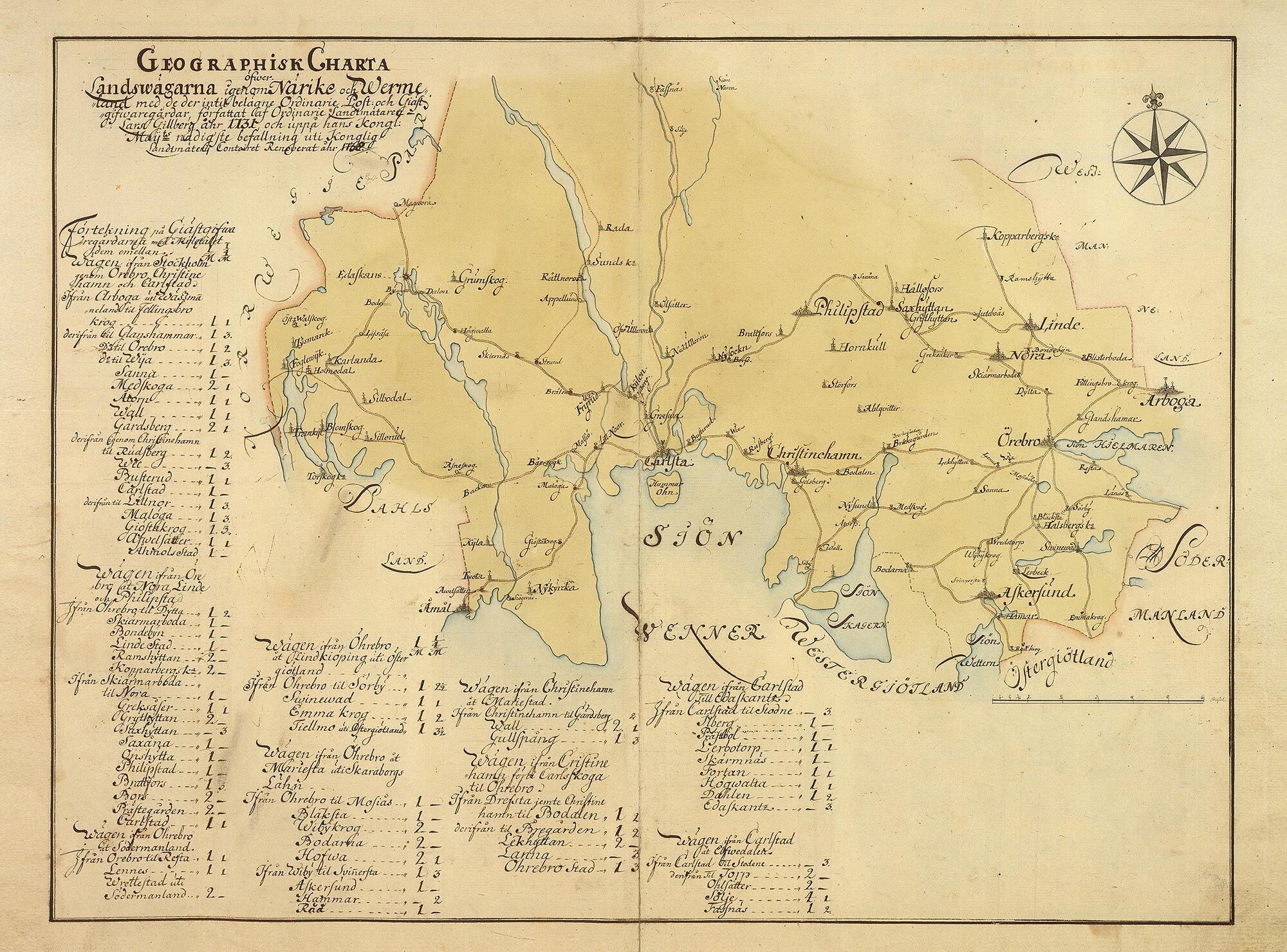 Narke and Varmland 1731